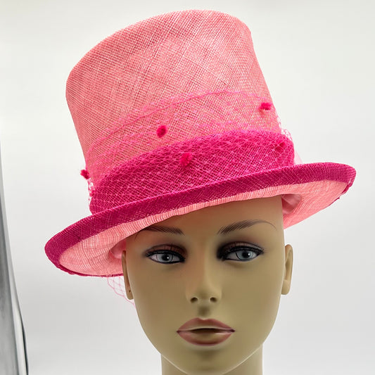 Pink Top Hat, One of a kind, Great for the Oaks, Derby, or special event