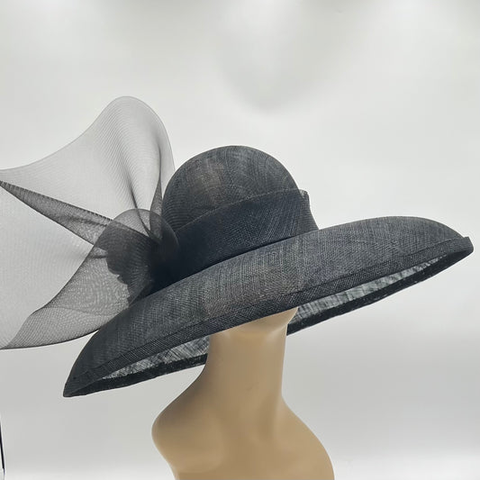 Large Brimmed Black Hat
