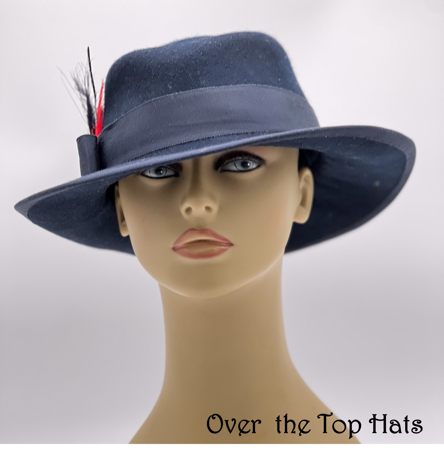 Dark Navy Ladies Fedora