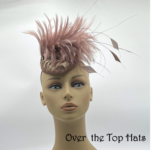 Animal Print Fascinator for Raceday or Special Event