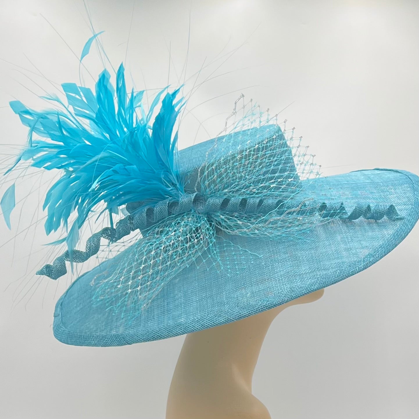 Turquoise Hat for Kentucky Derby