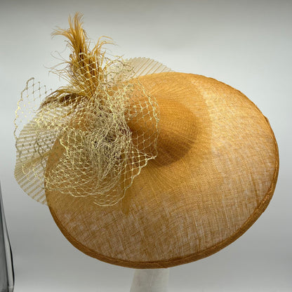 Gold Saucer Hat for Derby, one of a kind!