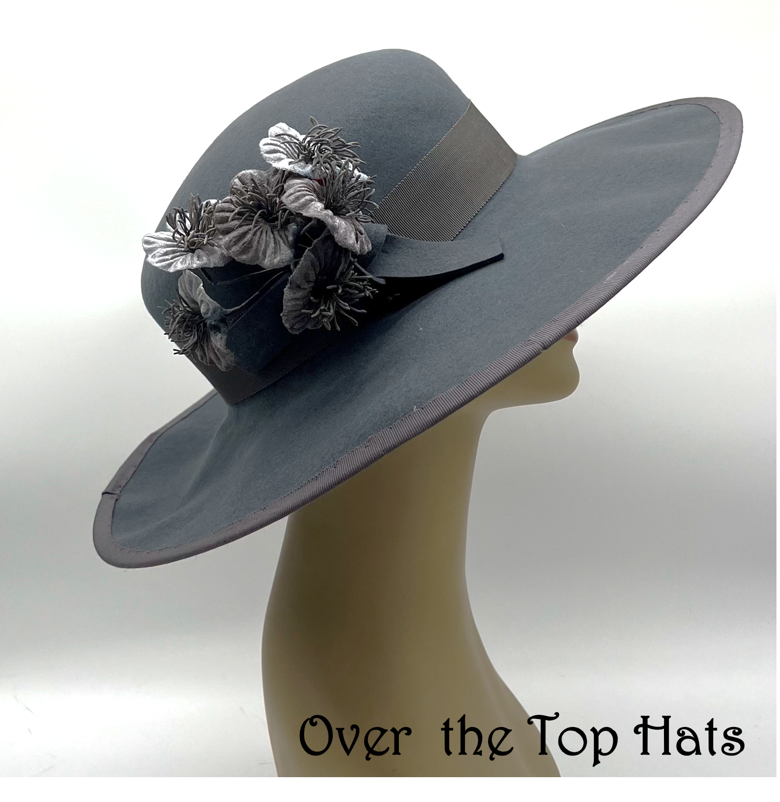 Silver grey occasion hats sales