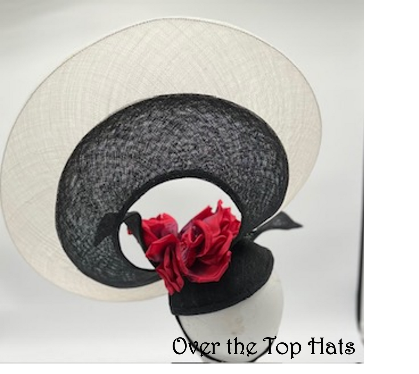 Big Brimmed Free Form Hat for Kentucky Derby, Ascot, or Steeplechase