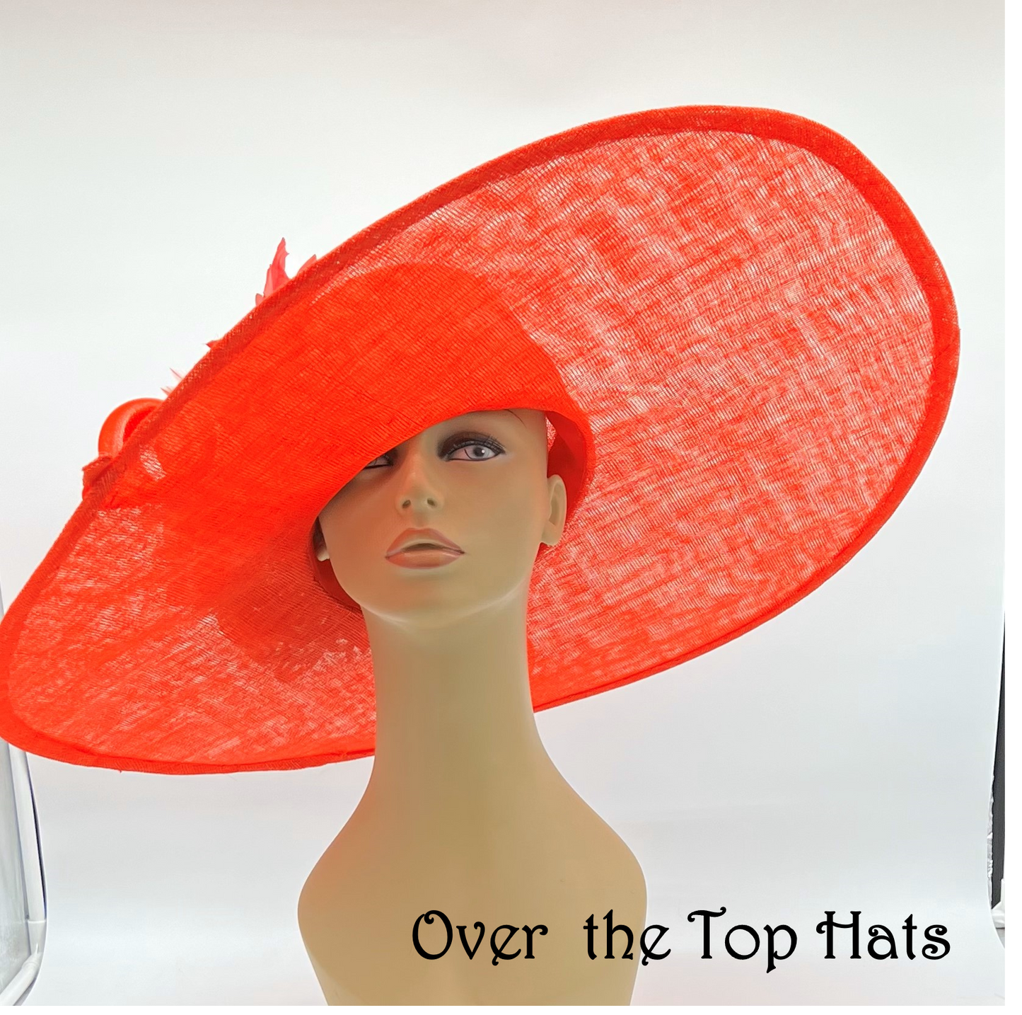 Red Over-sized Kentucky Derby Hat