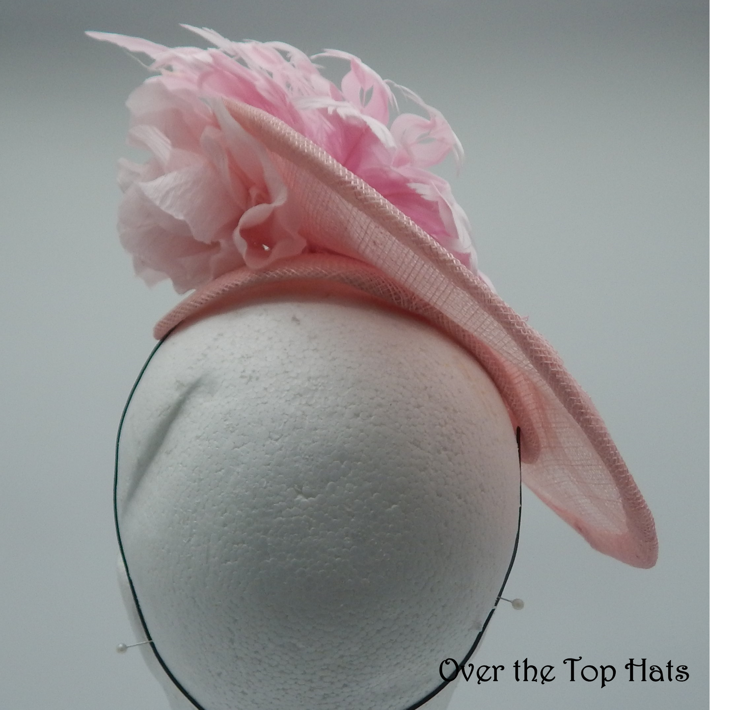 Pink Saucer Hat, great for Derby, Oaks, Ascot, Steeplechase, or Wedding