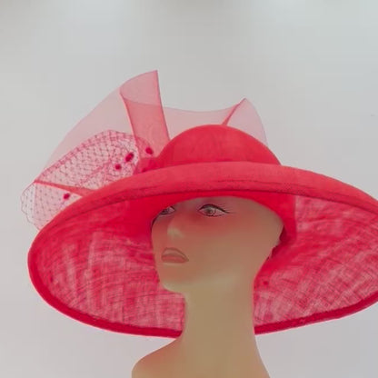 Red Hat for Derby or Special Occasion