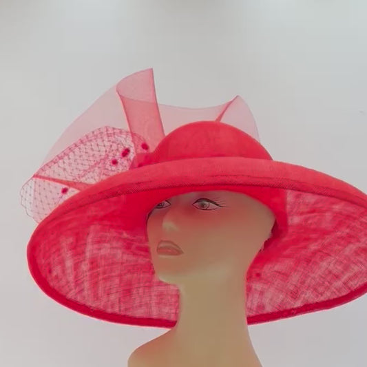 Red Hat for Derby or Special Occasion